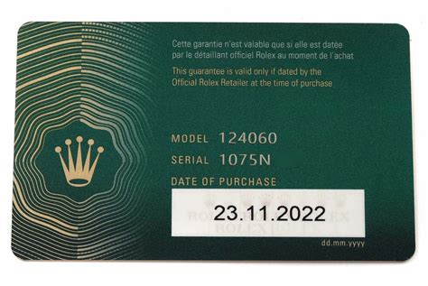 rolex new factory warranty|Rolex warranty card 2023.